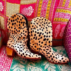 Dopp City Rachel Cowboy Boot in Cheetah (size 12, fits like 11)